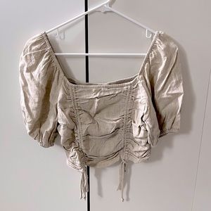 Puff sleeve crop top
